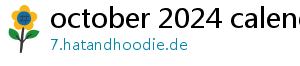 october 2024 calendar